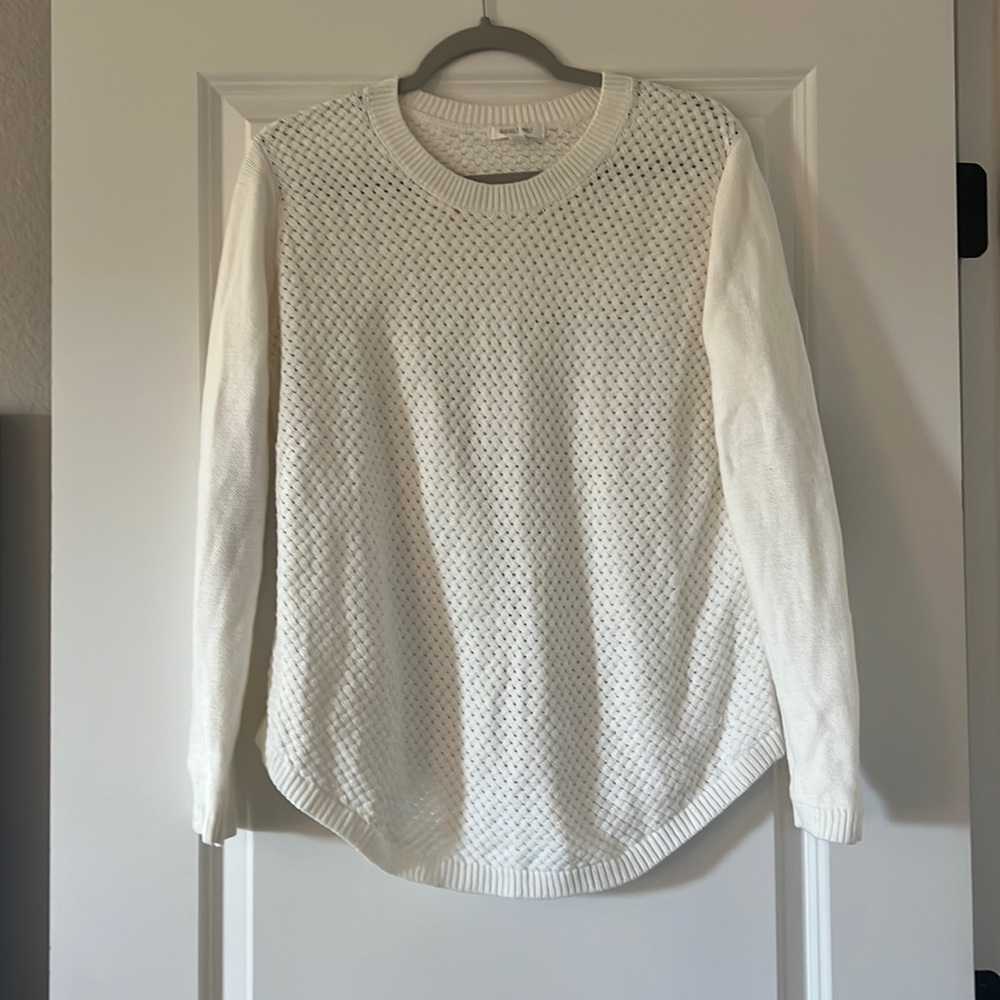 Sweater with elbow patches